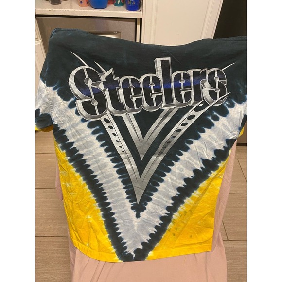 Vintage NFL Pittsburgh Steelers Single Stitch Tie-dye Shirt Size L - Picture 5 of 5